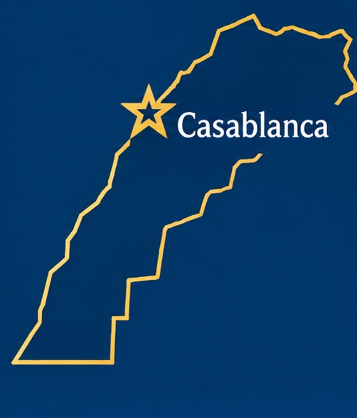 Illustration du Maroc avec Casablanca